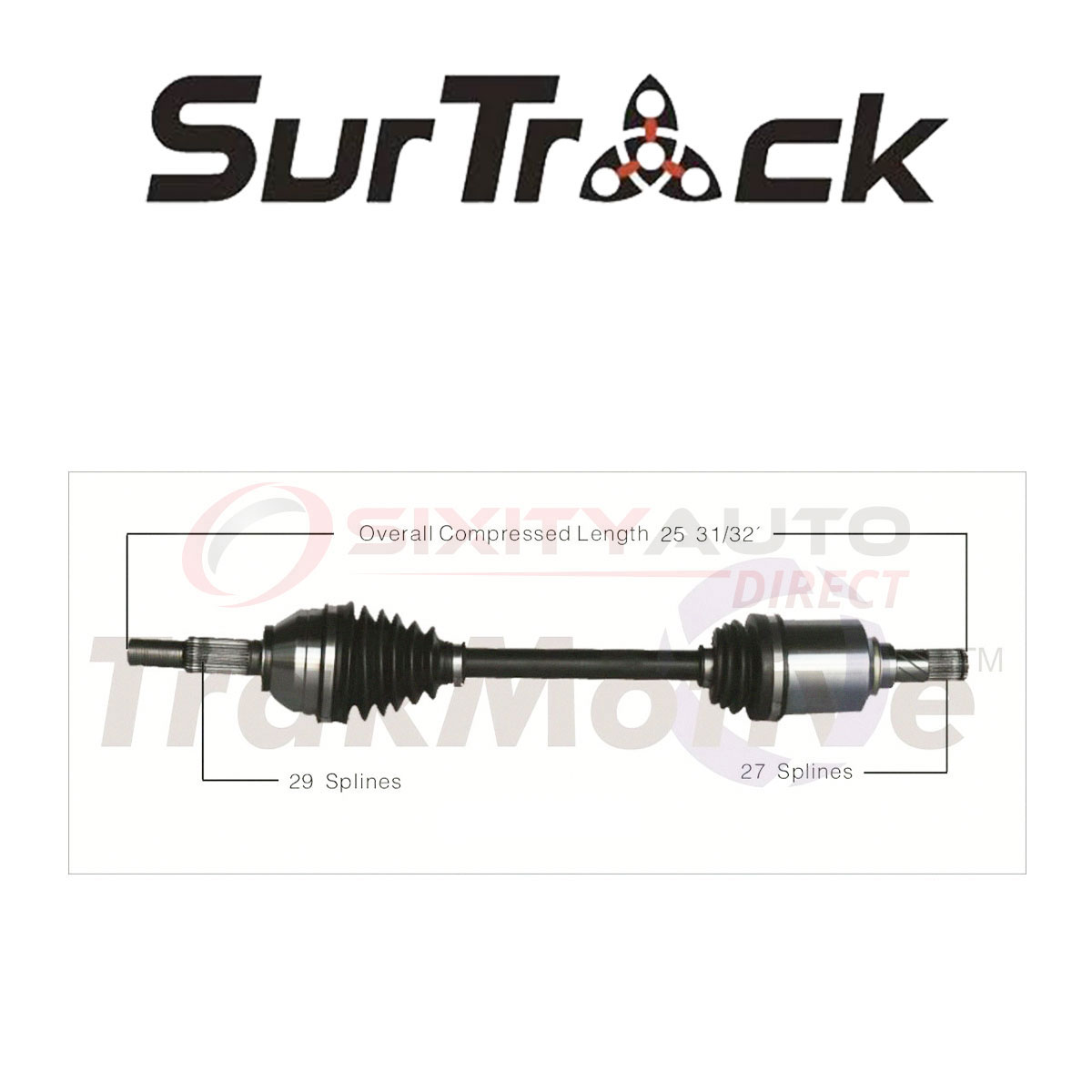 SurTrack NI-8227 CV Axle Shaft